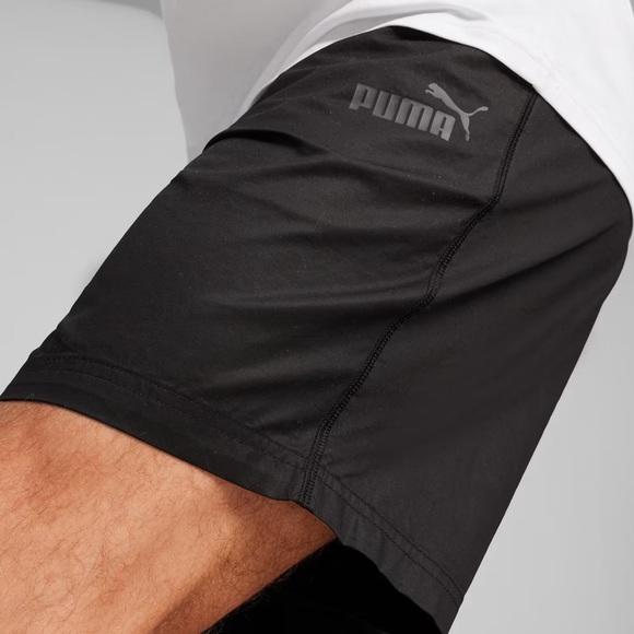 NEW Puma Essentials Men's Chino Shorts Black Athletic Size Small - Picture 2 of 6